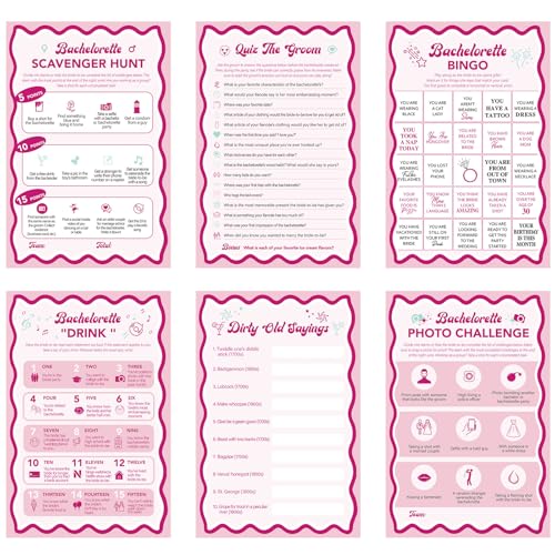 Motiskyy 120 Stück Lustige Bachelorette Party Spiele Bachelorette Party Zubehör Bachelorette Schnitzeljagd Spiel Bachelorette Party Dekorationen für Erwachsene Brautdusche Bachelorette Party von Motiskyy