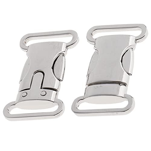 MotiveTech 2 Stücke Metallverschluss Seitenöffnungsverschluss Paracordverschluss Armbandverschluss Hundehalsbandverschluss Aus Edelstahl für Survival Armbänder, Silber, 4,5x2,5cm MotiveTech 2 Stücke Metallverschluss Seitenöffnungsverschluss Paracordverschluss Armbandverschluss Hundehalsbandverschluss Aus Edelstahl für Survival Armbänder, Silber, 4,5x2,5cm von MotiveTech