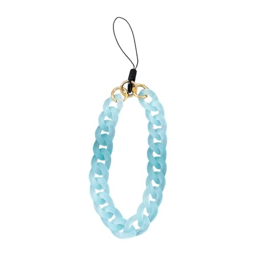 MotiveTech Handy-Anhänger, Umhängeband, modisches Acryl, Anti-Verlust-Dekoration, für Damen und Mädchen, Schlüsselanhänger-Anhänger für Kameras und Handtaschen, Blau MotiveTech Handy-Anhänger, Umhängeband, modisches Acryl, Anti-Verlust-Dekoration, für Damen und Mädchen, Schlüsselanhänger-Anhänger für Kameras und Handtaschen, Blau von MotiveTech