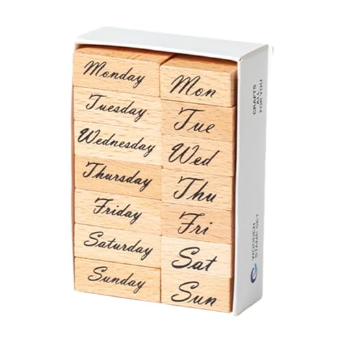 MotiveTech Stempelbox Aus Holz Und Gummi für Kreative Projekte, Woche MotiveTech Stempelbox Aus Holz Und Gummi für Kreative Projekte, Woche von MotiveTech