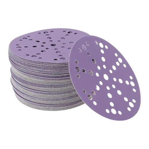 Motoforti 70 Stk Runde Schleifblätter 49 320 Körnung Haken und Schlaufe Universell Für Automotive Lackierung 150x150mm Keramik Schleifmittel Lila Motoforti 70 Stk Runde Schleifblätter 49 320 Körnung Haken und Schlaufe Universell Für Automotive Lackierung 150x150mm Keramik Schleifmittel Lila von Motoforti