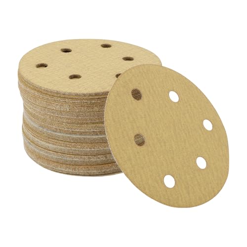 Motoforti 70 Stk Runde Schleifblätter 6 100 Körnung Haken und Schleifaufsätze Universell Für Automotive Refinishing 125x125mm Aluminiumoxid Gelb Motoforti 70 Stk Runde Schleifblätter 6 100 Körnung Haken und Schleifaufsätze Universell Für Automotive Refinishing 125x125mm Aluminiumoxid Gelb von Motoforti