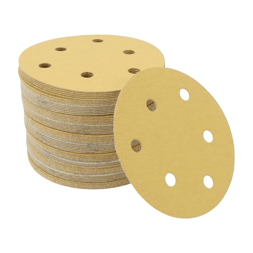 Motoforti 70 Stk Runde Schleifscheiben 6 120 Körnung Haken Und Schleifblätter Universell Für Automotive Lackierung 125x125mm Aluminiumoxid Gelb Motoforti 70 Stk Runde Schleifscheiben 6 120 Körnung Haken Und Schleifblätter Universell Für Automotive Lackierung 125x125mm Aluminiumoxid Gelb von Motoforti