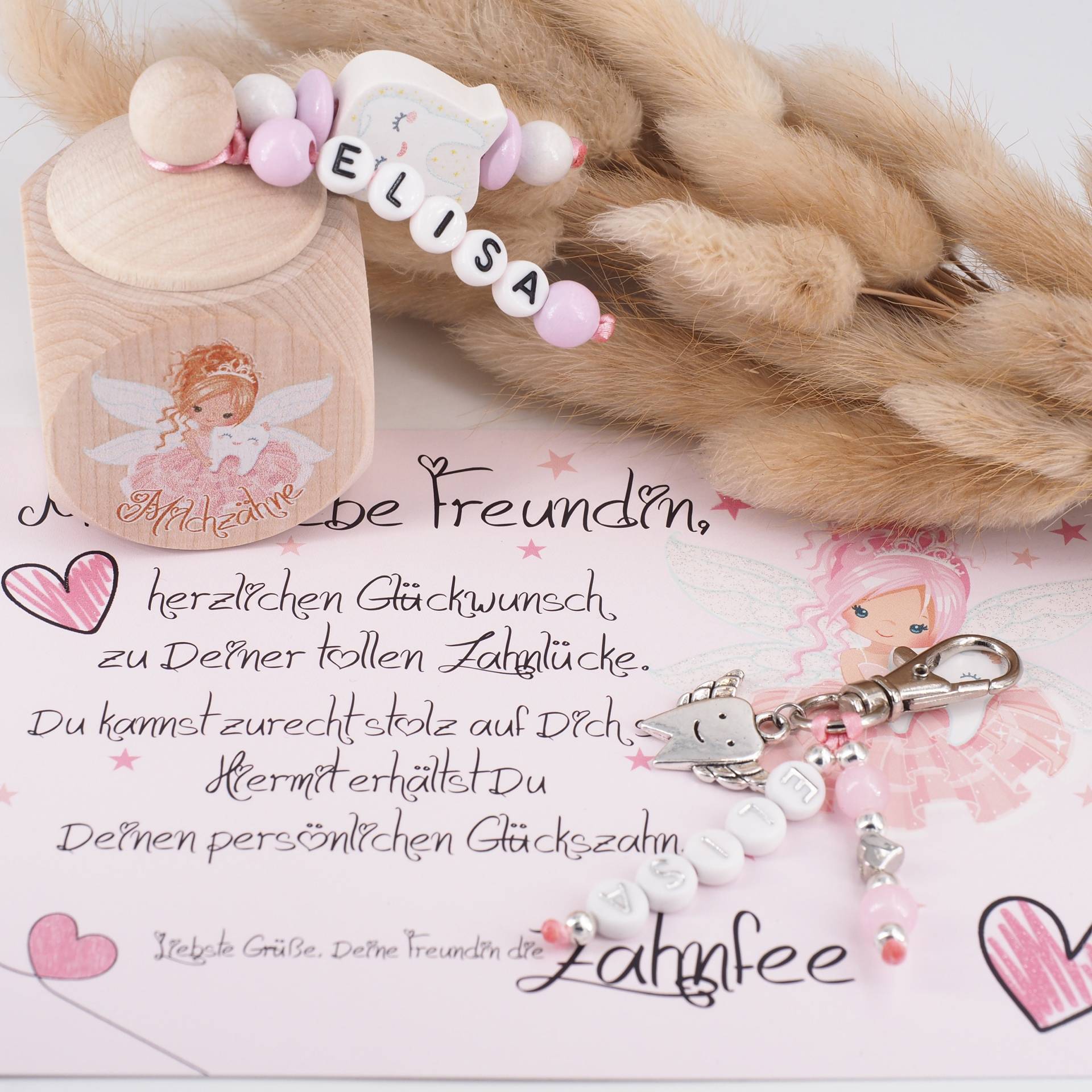 Milchzahndose Fee & Zahnfee Brief Karte Mit Anhänger Namen Milchzahndose Fee & Zahnfee Brief Karte Mit Anhänger Namen von MotzisBunteWelt2014