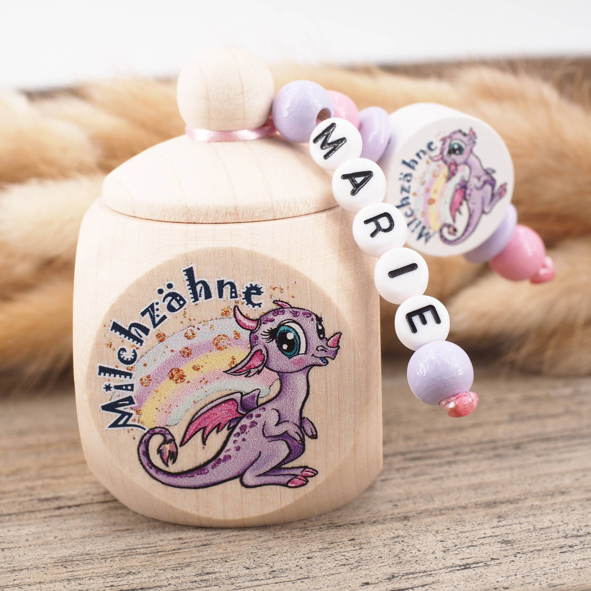 Milchzahndose Mit Namen Drache Milchzahndose Mit Namen Drache von MotzisBunteWelt2014