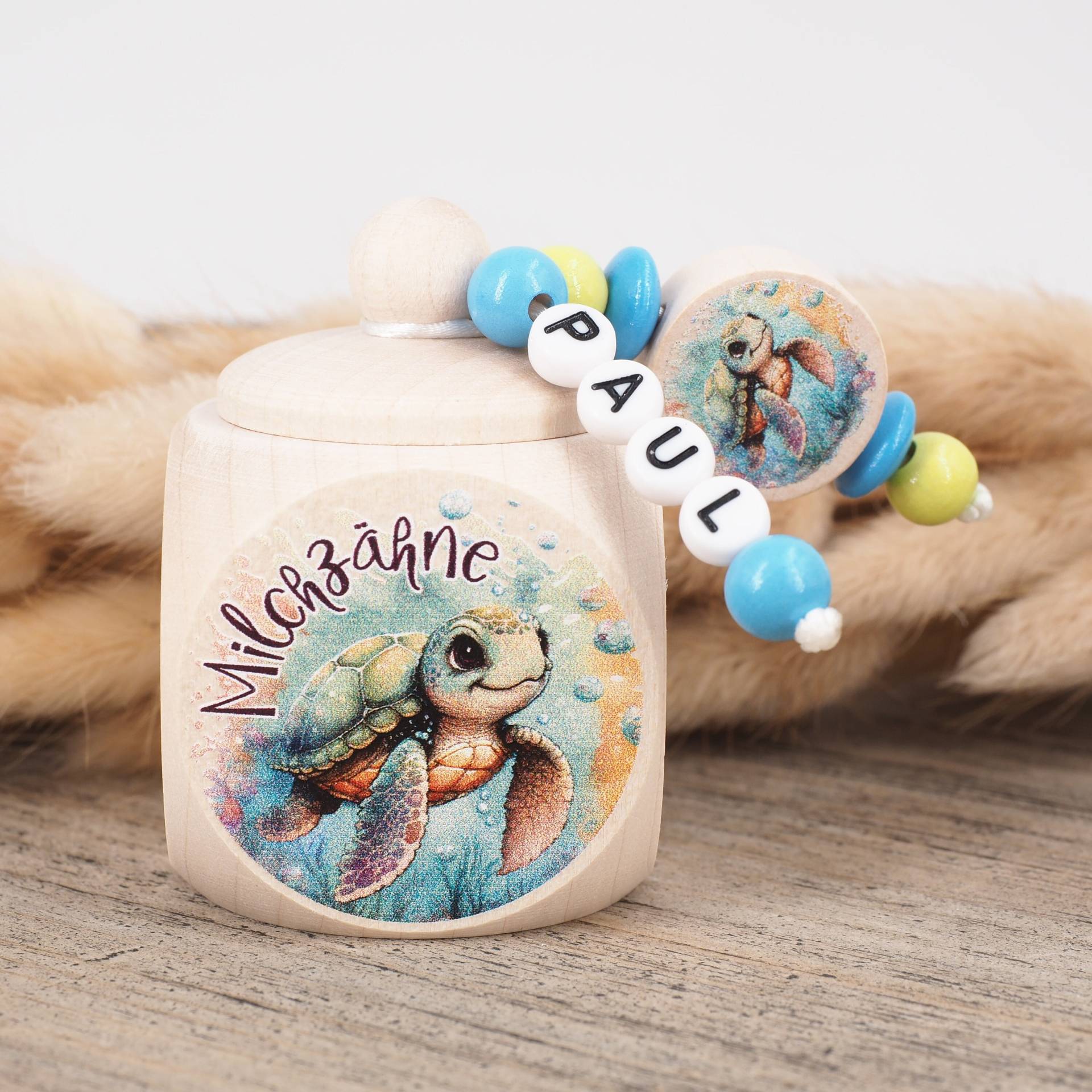Milchzahndose Mit Namen Schildkröte Milchzahndose Mit Namen Schildkröte von MotzisBunteWelt2014