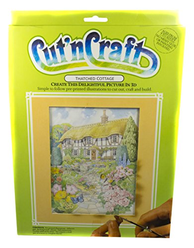 Moud Master "Cottage mit Strohdach Cut-n-Craft Kit, Papier, Mehrfarbig von Moud Master