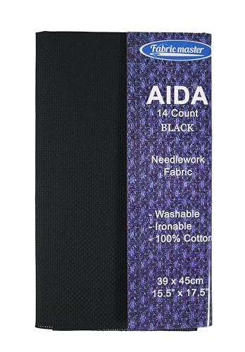 Aida, Fadenzahl 14, 49 x 45 cm, Schwarz von Mouldmaster
