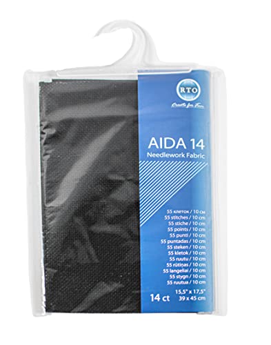 Mouldmaster Aida06 Aida, Fadendichte 14, schwarz, 39cm x 45cm Mouldmaster Aida06 Aida, Fadendichte 14, schwarz, 39cm x 45cm von Mouldmaster