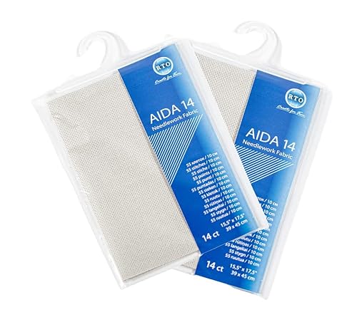 Mouldmaster Aida12PK02 Aida 14 Count Grau, 2 Stück, 39cm x 45cm Mouldmaster Aida12PK02 Aida 14 Count Grau, 2 Stück, 39cm x 45cm von Mouldmaster