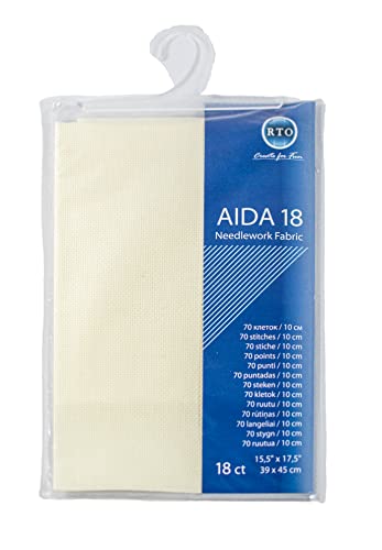 Mouldmaster Aida20 Aida 18 Creme, Baumwolle, cremefarben, 39cm x 45cm von Mouldmaster