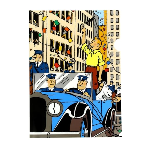A4 Plastic Folder The Adventures of Tintin in America (15135) von Moulinsart