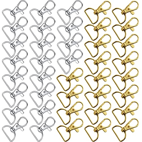 40 Stück 2 Farben D-Ringen Karabinerhaken Schlüsselanhänger, Schlüsselring Verschluss Hummer Haken Schwenk 360°, Drehbar Snap Hooks, für DIY Schmuckzubehör, Gepäckschnalle, Hundeleine 40 Stück 2 Farben D-Ringen Karabinerhaken Schlüsselanhänger, Schlüsselring Verschluss Hummer Haken Schwenk 360°, Drehbar Snap Hooks, für DIY Schmuckzubehör, Gepäckschnalle, Hundeleine von Mount Kumgang