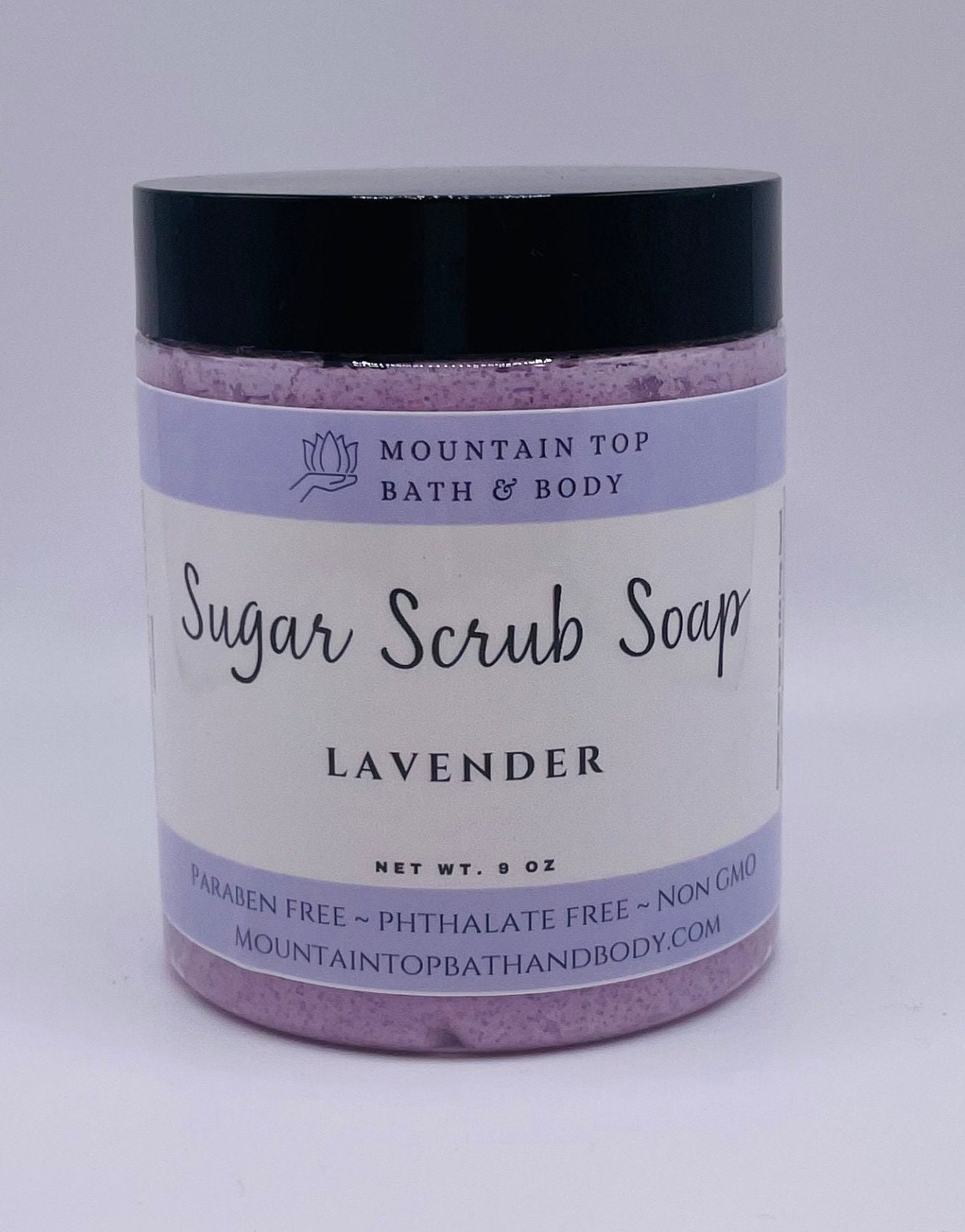 Lavendel Schäumende Zuckerpeelingseife von MountainTopCoStudio