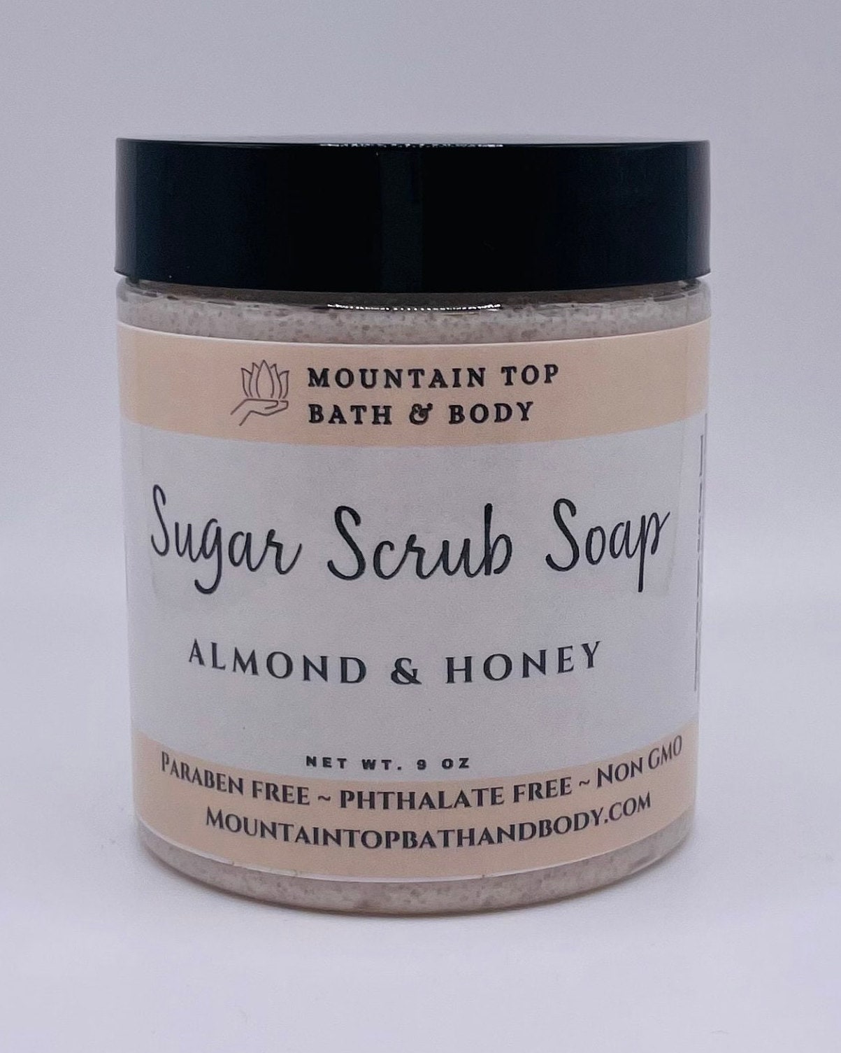 Mandel & Honig Schäumende Zuckerpeeling Seife von MountainTopCoStudio