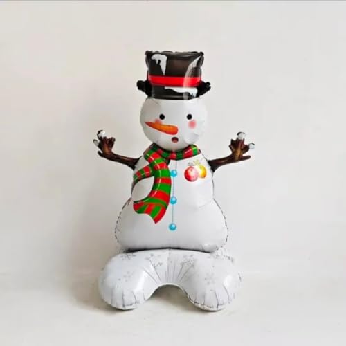 120 cm großer stehender Weihnachts-Schneemann-Ballon – Luftfüll-Folie, Party-Dekoration für Weihnachtsfeiern 120 cm großer stehender Weihnachts-Schneemann-Ballon – Luftfüll-Folie, Party-Dekoration für Weihnachtsfeiern von Mounteps