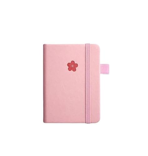 A7 Mini-Notizbuch, tragbar, Taschennotizblock, Memo, Tagebuch, Planer, Schreibpapier (Rosa) von Mounteps
