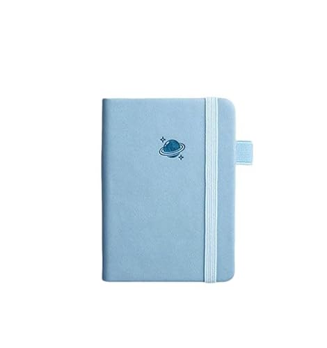 A7 Mini-Notizbuch, tragbar, Taschennotizblock, Memo, Tagebuch, Planer, Schreibpapier (blau) von Mounteps