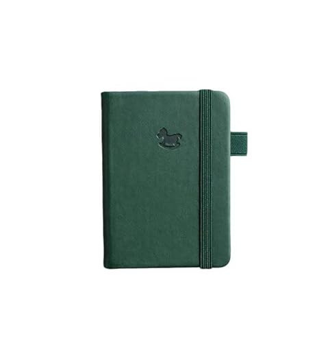 A7 Mini-Notizbuch, tragbar, Taschennotizblock, Memo, Tagebuch, Planer, Schreibpapier (grün) von Mounteps