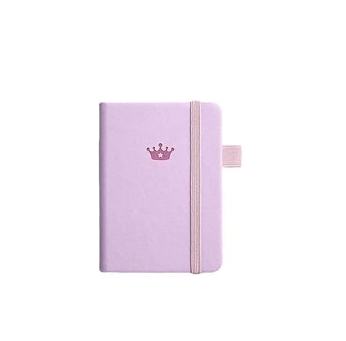 A7 Mini-Notizbuch, tragbar, Taschennotizblock, Memo, Tagebuch, Planer, Schreibpapier (lila) von Mounteps