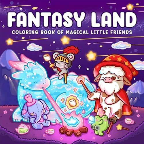 Mounteps Fantasy Land: Malbuch für Erwachsene und Jugendliche Cozy Magical World Entspannung von Mounteps