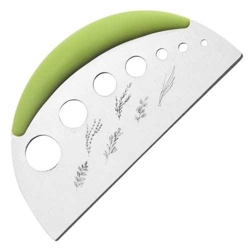 Neue 7-Loch Kräuter Blatt Stripping Tool, Kräuter Stripper und Kräuter Cutter für Grünkohl, Thymian, Basilikum, Rosmarin Stripper (Grün) von Mounteps