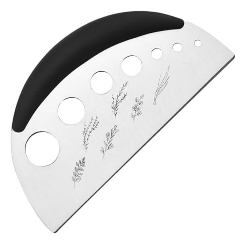 Neue 7-Loch Kräuter Blatt Stripping Tool, Kräuter Stripper und Kräuter Cutter für Grünkohl, Thymian, Basilikum, Rosmarin Stripper (Schwarz) von Mounteps