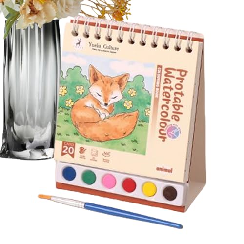 Moxeupon Aquarell Malbuch | Zeichenbuch Mit Pinsel - Einfaches Malbuch Für Anfänger Lernspiele Für Kinder Im Vorschulalter Moxeupon Aquarell Malbuch | Zeichenbuch Mit Pinsel - Einfaches Malbuch Für Anfänger Lernspiele Für Kinder Im Vorschulalter von Moxeupon