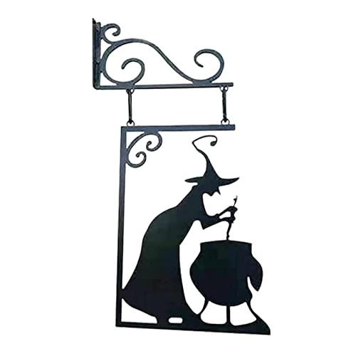 Moxeupon Halloween-Hexe-Kessel-Silhouette | Dekorative hängende Hexenkessel-Silhouette | Halloween-Dekorationen für den Außenbereich, Garten, hängende Ornamente, Partyzubehör, Dekoration Moxeupon Halloween-Hexe-Kessel-Silhouette | Dekorative hängende Hexenkessel-Silhouette | Halloween-Dekorationen für den Außenbereich, Garten, hängende Ornamente, Partyzubehör, Dekoration von Moxeupon