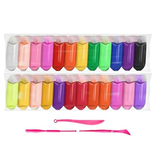 Moxeupon Modelliermasse-Set Für Kinder - Ultra Leichte Modelliermasse Für Kinder - Nicht Klebendes Sicher Spielzeug Für Bastelaktivitäten Mädchen Erwachsene Schule Zuhause Moxeupon Modelliermasse-Set Für Kinder - Ultra Leichte Modelliermasse Für Kinder - Nicht Klebendes Sicher Spielzeug Für Bastelaktivitäten Mädchen Erwachsene Schule Zuhause von Moxeupon