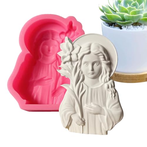 Moxeupon Virgin Mary Candle Mold | Maria Silikonformen Für Seifenherstellung,Einfache Entnahme Handwerk Basteln Gießformen Für Gips Beton Moxeupon Virgin Mary Candle Mold | Maria Silikonformen Für Seifenherstellung,Einfache Entnahme Handwerk Basteln Gießformen Für Gips Beton von Moxeupon