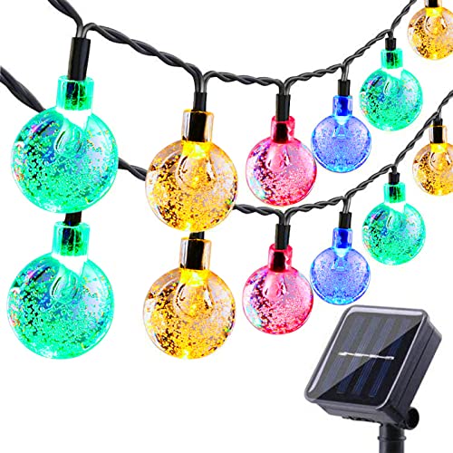 Moxled Solar Lichterkette Aussen 60 LED, 11M Lichterkette Außen Solar Wasserdicht, 8 Modes Solar Lichterkette Außen für Garten, Terrasse, Balkon, Partys (Bunt) von Moxled