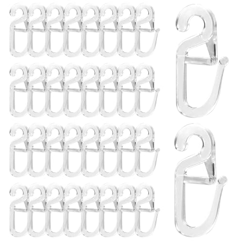 100 Stück Gardinenhaken Hochwertige Überklipshaken mit 6mm Öse Universal Transparent Faltenlegehaken Glasklar Faltenlegehaken für Gardinenringe und Vorhangstangen 100 Stück Gardinenhaken Hochwertige Überklipshaken mit 6mm Öse Universal Transparent Faltenlegehaken Glasklar Faltenlegehaken für Gardinenringe und Vorhangstangen von Mozeat Lens