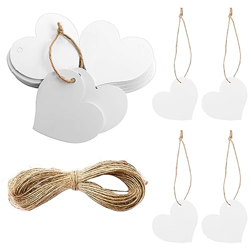 100 Stück Weiße Geschenkanhänger Herz Anhänger Papier 4 x 4,5cm Hochzeit Herz Etiketten mit Schnur Herz Kraftpapier Anhänger für Valentinstag Party Geburtstag Christmas 100 Stück Weiße Geschenkanhänger Herz Anhänger Papier 4 x 4,5cm Hochzeit Herz Etiketten mit Schnur Herz Kraftpapier Anhänger für Valentinstag Party Geburtstag Christmas von Mozeat Lens