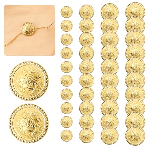 40 Stück Metall Knöpfe Gold Blazer Knöpfe Set Goldene Knöpfe zum Annähen Hosen Ersatz Knöpfe zum Vernieten Knöpfe 15/18/20/25 mm Kleidung Wappen Metallknöpfe für DIY Jacke Uniform Blazer Anzüge 40 Stück Metall Knöpfe Gold Blazer Knöpfe Set Goldene Knöpfe zum Annähen Hosen Ersatz Knöpfe zum Vernieten Knöpfe 15/18/20/25 mm Kleidung Wappen Metallknöpfe für DIY Jacke Uniform Blazer Anzüge von Mozeat Lens