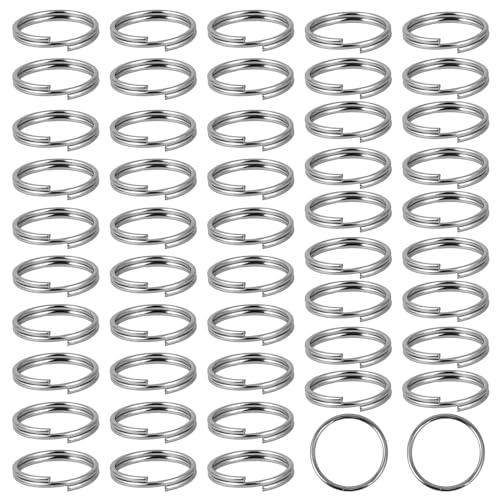 50 Stück 10mm Kleine Schlüsselringe Schlüsselanhänger mit Doppelschlaufen Edelstahl Runde Schlüsselring Silber Spaltringe Split Ringe Schlüsselketten für Schlüssel Organisation, Silber Farbe 50 Stück 10mm Kleine Schlüsselringe Schlüsselanhänger mit Doppelschlaufen Edelstahl Runde Schlüsselring Silber Spaltringe Split Ringe Schlüsselketten für Schlüssel Organisation, Silber Farbe von Mozeat Lens