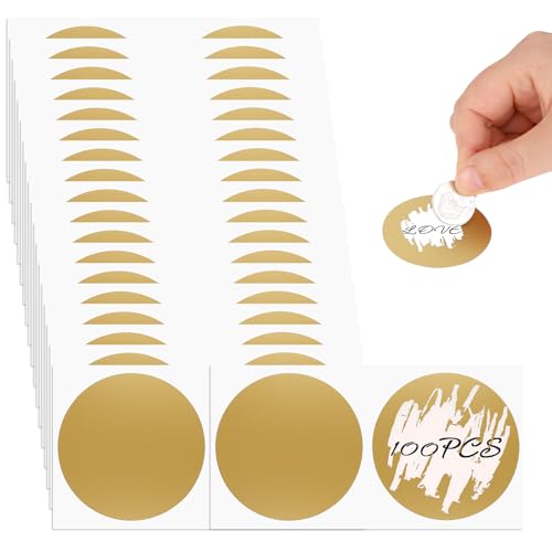Goldene Rubbelaufkleber, 100 Stück Rubbellose Selber Machen 50mm Runde Rubbeletiketten zum Aufkleben Kreativität Scratch off Sticker für überraschung Geeignet, Postkarten Geschenke Goldene Rubbelaufkleber, 100 Stück Rubbellose Selber Machen 50mm Runde Rubbeletiketten zum Aufkleben Kreativität Scratch off Sticker für überraschung Geeignet, Postkarten Geschenke von Mozeat Lens