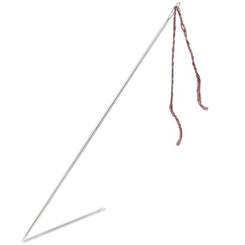 MOZEAT LENS Polsternadel, groß, lange Nähnadeln, professionelle Polsternadel, Handnähnadel, Leder, Wandteppich, Stickerei, für Zuhause oder Arbeit, 30,5 cm, Silber, 30,5 cm MOZEAT LENS Polsternadel, groß, lange Nähnadeln, professionelle Polsternadel, Handnähnadel, Leder, Wandteppich, Stickerei, für Zuhause oder Arbeit, 30,5 cm, Silber, 30,5 cm von Mozeat Lens