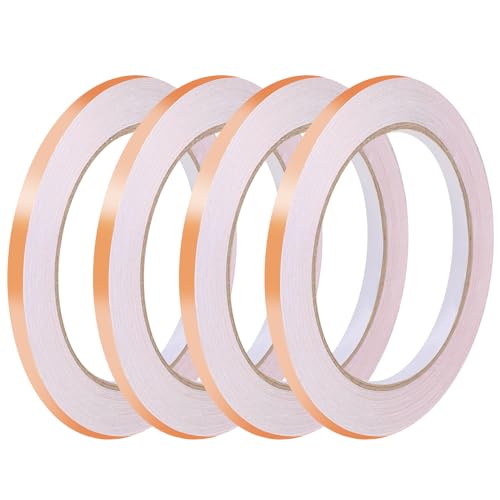 Mozeat Lens 4 Rollen Kupferfolie Klebeband Leitfähig Copper Foil Tape 20m x 6mm Kupferband Selbstklebend Kupferfolienband für EMI Abschirmung Schneckenschutz Elektro Reparatur Löten Basteln(Roségold) Mozeat Lens 4 Rollen Kupferfolie Klebeband Leitfähig Copper Foil Tape 20m x 6mm Kupferband Selbstklebend Kupferfolienband für EMI Abschirmung Schneckenschutz Elektro Reparatur Löten Basteln(Roségold) von Mozeat Lens