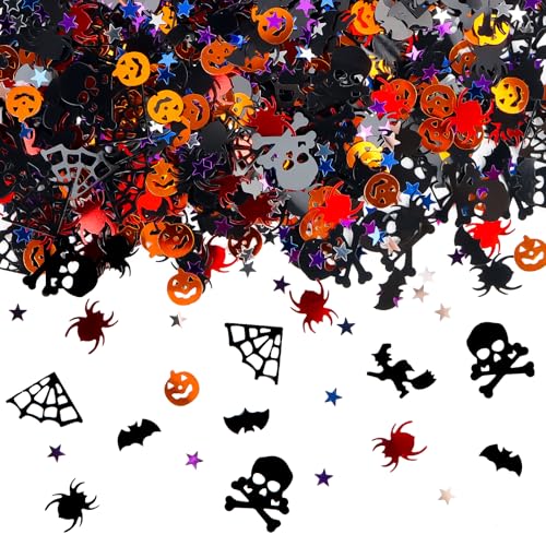 Halloween Konfetti Tisch Deko, 1000 Stück Halloween Deko Konfetti, Halloween Party Confetti, Kürbisse Spinnen Fledermäuse Hexen Netze Schädel Halloween Tisch Konfetti Halloween Deko Konfetti Halloween Konfetti Tisch Deko, 1000 Stück Halloween Deko Konfetti, Halloween Party Confetti, Kürbisse Spinnen Fledermäuse Hexen Netze Schädel Halloween Tisch Konfetti Halloween Deko Konfetti von MplehDa