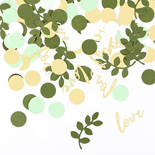 Konfetti Grün Gold, 400 Stück Verlobungsfeier Tischdekoration, Love Thema Party Konfetti Grün Tischstreuer für Party Geburtstag Hochzeit Kinderzimmer Tischplatte Papierfetzen (Love grün) Konfetti Grün Gold, 400 Stück Verlobungsfeier Tischdekoration, Love Thema Party Konfetti Grün Tischstreuer für Party Geburtstag Hochzeit Kinderzimmer Tischplatte Papierfetzen (Love grün) von MplehDa