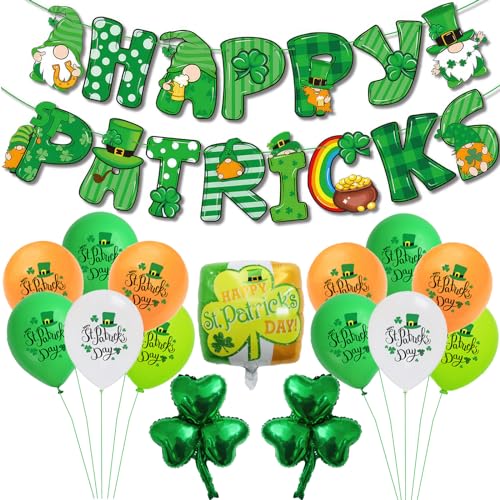 St. Patrick's Day Partydekorationsset enthält Happy St. Patrick's Day Banner (Stil 2) von Mprocen