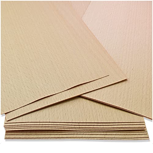 Mprofi MT® 30-32 Furniere Buche-Holz Furnier-Furnierplatten-Echtholz Furniere-Furniere aus Massivholz-Holzfurnier für DIY,Holzplatte-Perfekt für Bastelholz,Modellbau,Kreativ,Hobby-FB/30-32 von Mprofi MT