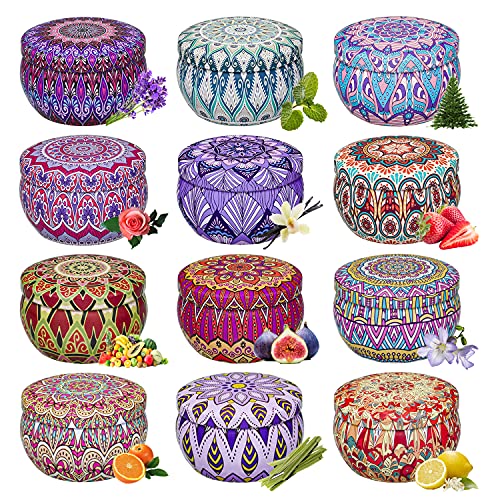 Duftkerzen Set Geschenke für Frauen Mama Weihnachten, 12 Stück 2.5 Oz Sojawachs Duft Kerzen Geschenkset mit 12 Personalisierte Aromen für Mutter Schwester Freundin Damen Freund zum Geburtstag Duftkerzen Set Geschenke für Frauen Mama Weihnachten, 12 Stück 2.5 Oz Sojawachs Duft Kerzen Geschenkset mit 12 Personalisierte Aromen für Mutter Schwester Freundin Damen Freund zum Geburtstag von Mqinghos