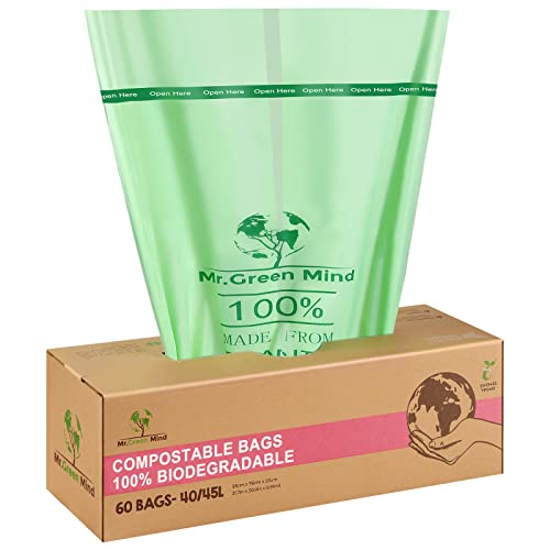 Mr. Green Mind Biomüllsäcke 40/45 Liter 60 Stück biologisch abbaubare Müllsäcke – 55 x 76 cm – 100% kompostierbare Müllsäcke – Inkl. Spender – Müllsäcke für Biomüll Mr. Green Mind Biomüllsäcke 40/45 Liter 60 Stück biologisch abbaubare Müllsäcke – 55 x 76 cm – 100% kompostierbare Müllsäcke – Inkl. Spender – Müllsäcke für Biomüll von Mr .Green Mind