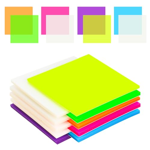 500 Blätter Transparente Haftnotizen -10 Pads Transparent Sticky Notes Selbstklebende Wasserfest Klebezettel für Schulsachen, Büro, Hause,Lehrerbedarf Schulsachen Must Have (75×75 mm,7 Farbens)… von Mr Cozy