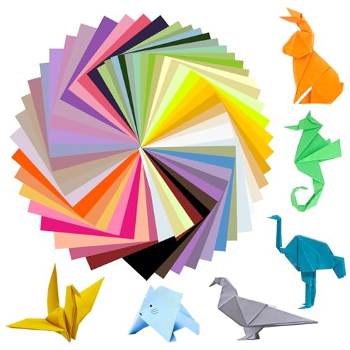 Origami Papier 15x15 Buntpapier - 100 Blatt Faltpapier in 50 Farben - Quadratisches Papier Doppelseitig Buntes zum Basteln - Origami Papiere für Kinder Erwachsene Anfänger Kunst & Handwerk Origami Papier 15x15 Buntpapier - 100 Blatt Faltpapier in 50 Farben - Quadratisches Papier Doppelseitig Buntes zum Basteln - Origami Papiere für Kinder Erwachsene Anfänger Kunst & Handwerk von Mr Cozy