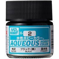 Aqueous Hobby Colors (10 ml) Black von Mr Hobby - Gunze