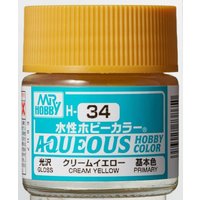 Aqueous Hobby Colors (10 ml) Cream Yellow von Mr Hobby - Gunze