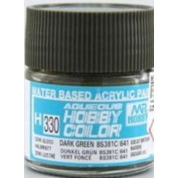 Aqueous Hobby Colors (10 ml) Dark Green BS381C/641 von Mr Hobby - Gunze